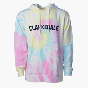 Clarkedale Arkansas Classic Curve Premium Tie-Dye Hoodie