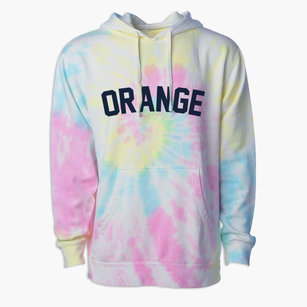 Orange New Hampshire Classic Curve Premium Tie-Dye Hoodie