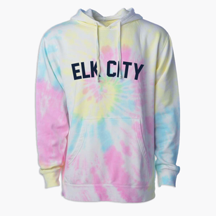 Elk City Kansas Classic Curve Premium Tie-Dye Hoodie