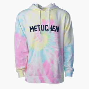 Metuchen New Jersey Classic Curve Premium Tie-Dye Hoodie