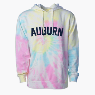 Auburn West Virginia Classic Curve Premium Tie-Dye Hoodie
