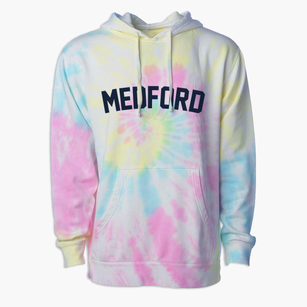Medford Oregon Classic Curve Premium Tie-Dye Hoodie