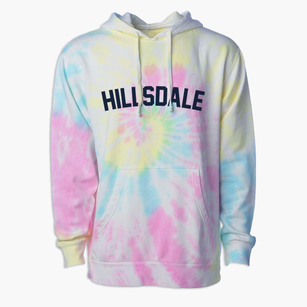 Hillsdale New Jersey Classic Curve Premium Tie-Dye Hoodie