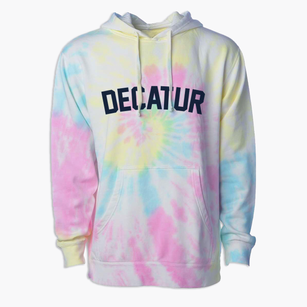Decatur Indiana Classic Curve Premium Tie-Dye Hoodie