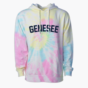 Genesee Wisconsin Classic Curve Premium Tie-Dye Hoodie