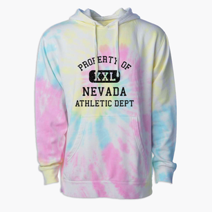 Nevada Iowa Athletic Dept Premium Tie-Dye Hoodie