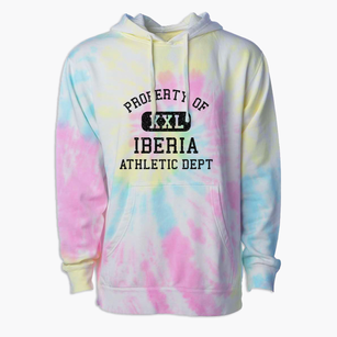 Iberia Ohio Athletic Dept Premium Tie-Dye Hoodie