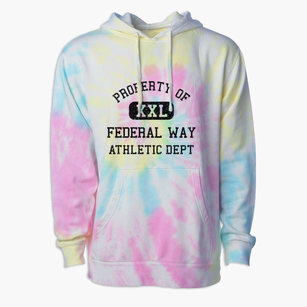 Federal Way Washington Athletic Dept Premium Tie-Dye Hoodie