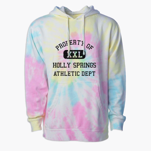 Holly Springs Georgia Athletic Dept Premium Tie-Dye Hoodie