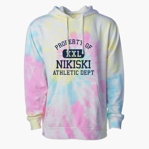 Nikiski Alaska Athletic Dept Premium Tie-Dye Hoodie