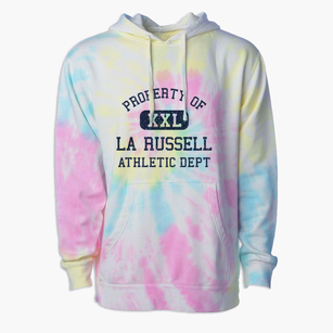 La Russell Missouri Athletic Dept Premium Tie-Dye Hoodie