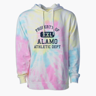 Alamo North Dakota Athletic Dept Premium Tie-Dye Hoodie