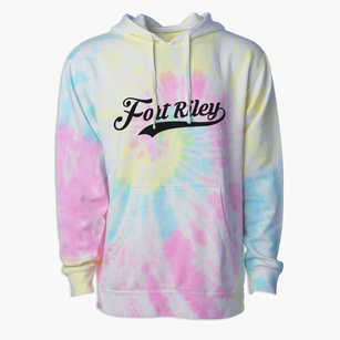 Fort Riley Kansas Vintage Team Premium Tie-Dye Hoodie