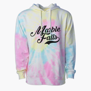 Marble Falls Texas Vintage Team Premium Tie-Dye Hoodie