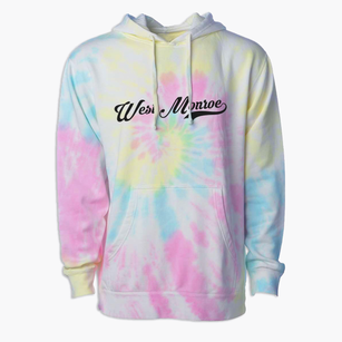 West Monroe New York Vintage Team Premium Tie-Dye Hoodie