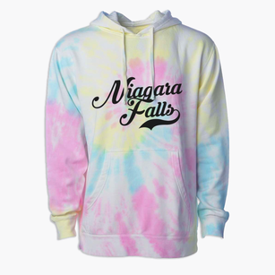 Niagara Falls New York Vintage Team Premium Tie-Dye Hoodie