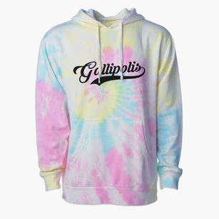 Gallipolis Ohio Vintage Team Premium Tie-Dye Hoodie