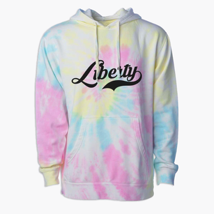 Liberty North Carolina Vintage Team Premium Tie-Dye Hoodie