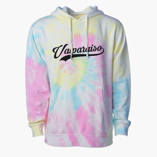 Valparaiso Indiana Vintage Team Premium Tie-Dye Hoodie