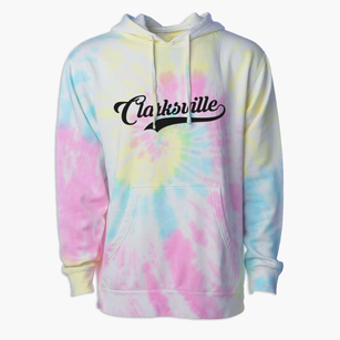 Clarksville Iowa Vintage Team Premium Tie-Dye Hoodie