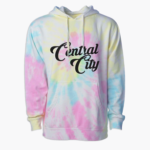 Central City Illinois Vintage Team Premium Tie-Dye Hoodie