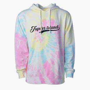 Jupiter Island Florida Vintage Team Premium Tie-Dye Hoodie