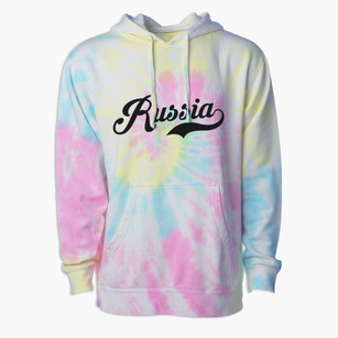 Russia Ohio Vintage Team Premium Tie-Dye Hoodie