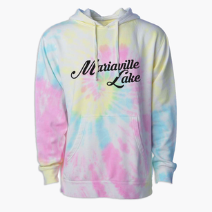 Mariaville Lake New York Vintage Team Premium Tie-Dye Hoodie