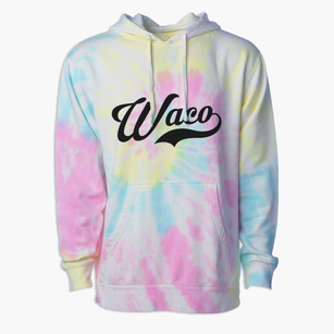 Waco North Carolina Vintage Team Premium Tie-Dye Hoodie