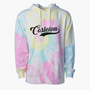 Carleton Nebraska Vintage Team Premium Tie-Dye Hoodie