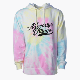Mccartys Village New Mexico Vintage Team Premium Tie-Dye Hoodie
