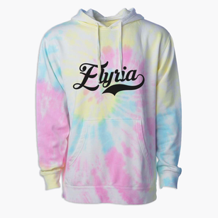 Elyria Nebraska Vintage Team Premium Tie-Dye Hoodie