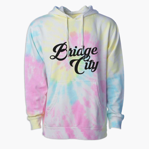 Bridge City Texas Vintage Team Premium Tie-Dye Hoodie