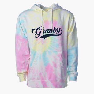 Granby New York Vintage Team Premium Tie-Dye Hoodie