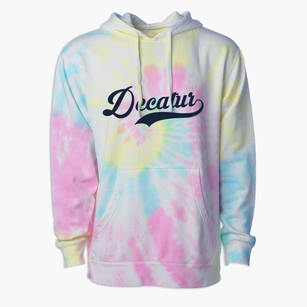 Decatur Alabama Vintage Team Premium Tie-Dye Hoodie