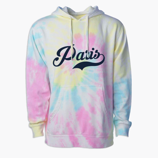 Paris New York Vintage Team Premium Tie-Dye Hoodie