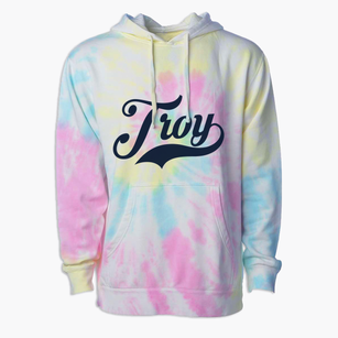 Troy North Carolina Vintage Team Premium Tie-Dye Hoodie