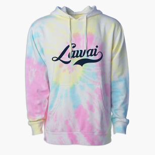 Lawai Hawaii Vintage Team Premium Tie-Dye Hoodie