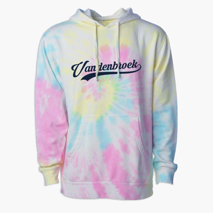 Vandenbroek Wisconsin Vintage Team Premium Tie-Dye Hoodie