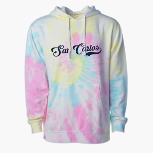 San Carlos California Vintage Team Premium Tie-Dye Hoodie