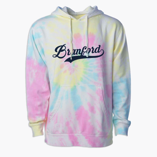 Branford Connecticut Vintage Team Premium Tie-Dye Hoodie
