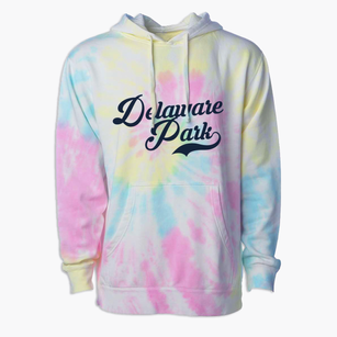 Delaware Park New Jersey Vintage Team Premium Tie-Dye Hoodie