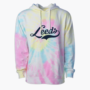 Leeds New York Vintage Team Premium Tie-Dye Hoodie