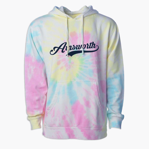 Ainsworth Wisconsin Vintage Team Premium Tie-Dye Hoodie