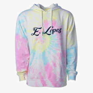 E. Lopez Texas Vintage Team Premium Tie-Dye Hoodie