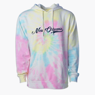 New Orleans Louisiana Vintage Team Premium Tie-Dye Hoodie
