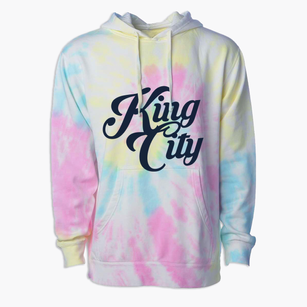 King City California Vintage Team Premium Tie-Dye Hoodie
