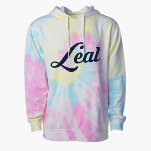 Leal North Dakota Vintage Team Premium Tie-Dye Hoodie