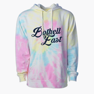 Bothell East Washington Vintage Team Premium Tie-Dye Hoodie
