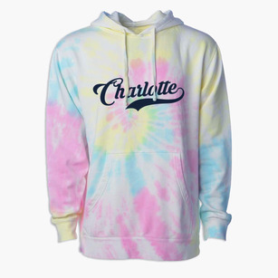 Charlotte Michigan Vintage Team Premium Tie-Dye Hoodie